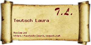 Teutsch Laura névjegykártya